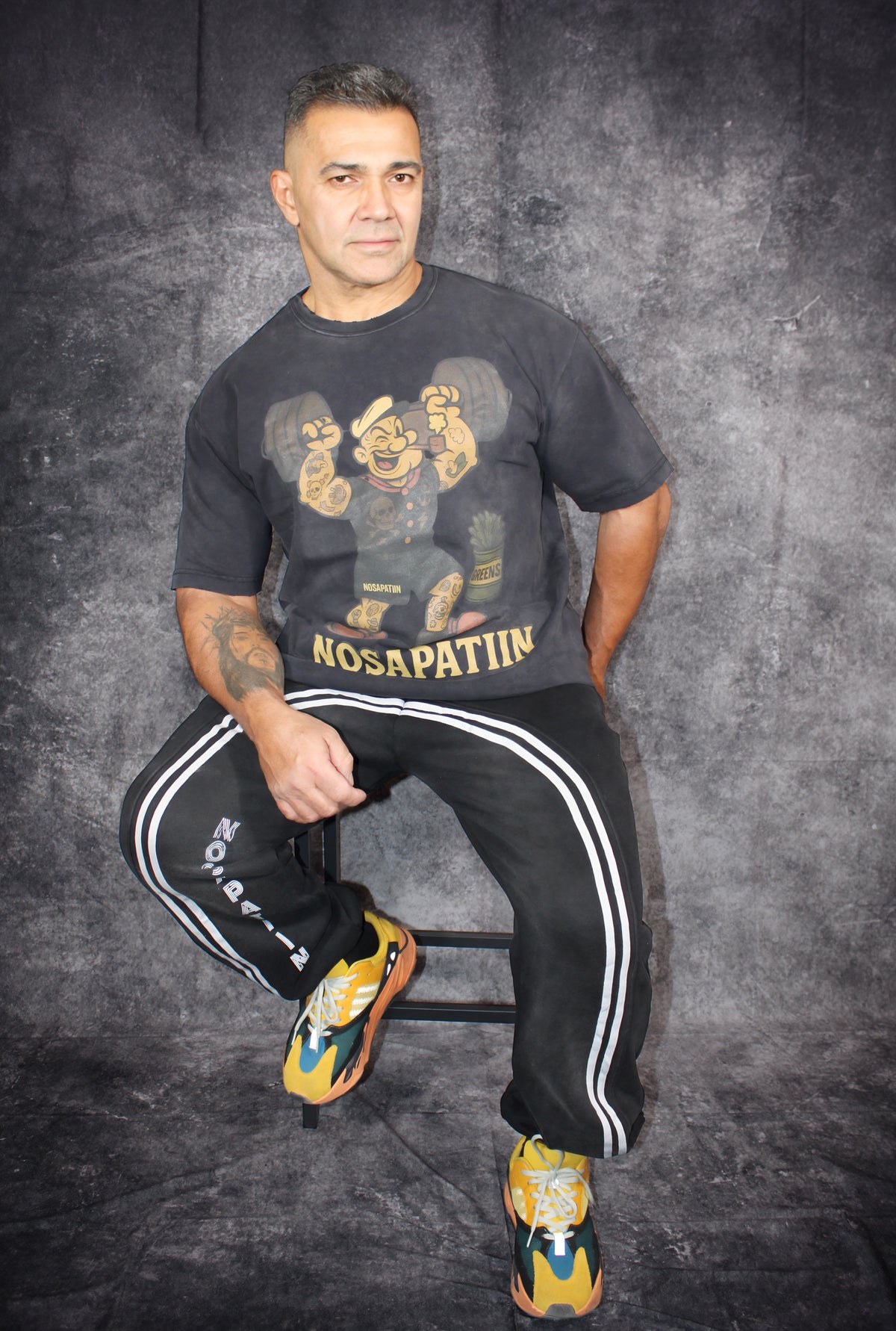 Vintage Washed Hand-Frayed - Popeye