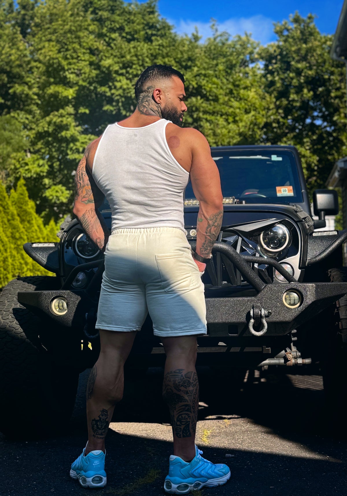Athletic Shorts Cream
