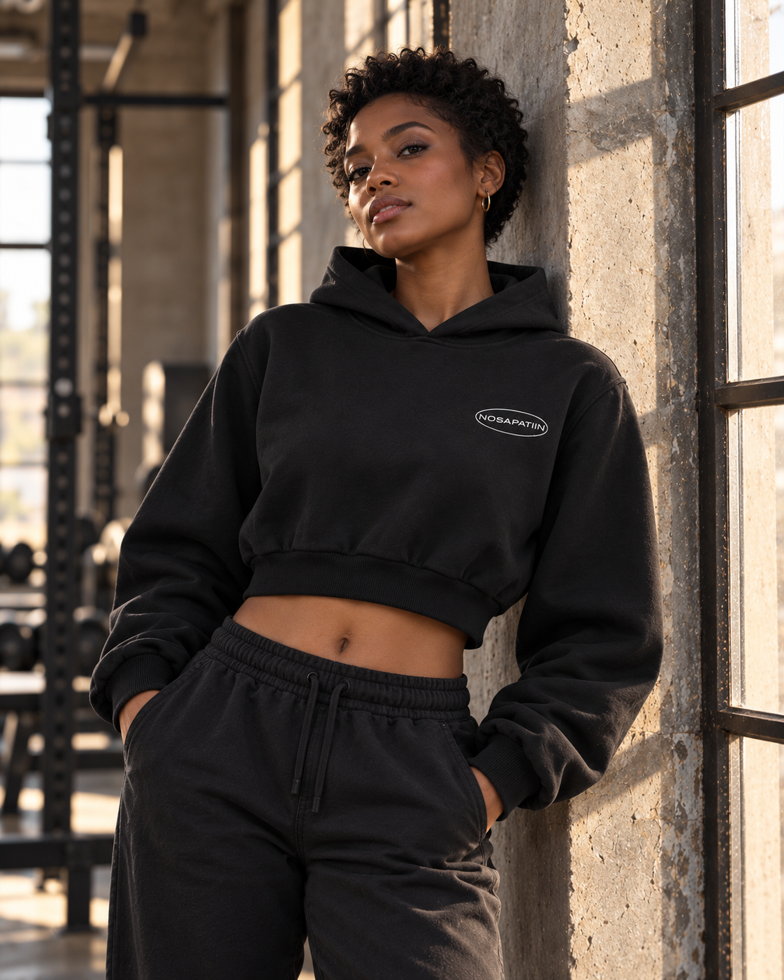 Essential Cropped Hoodie
