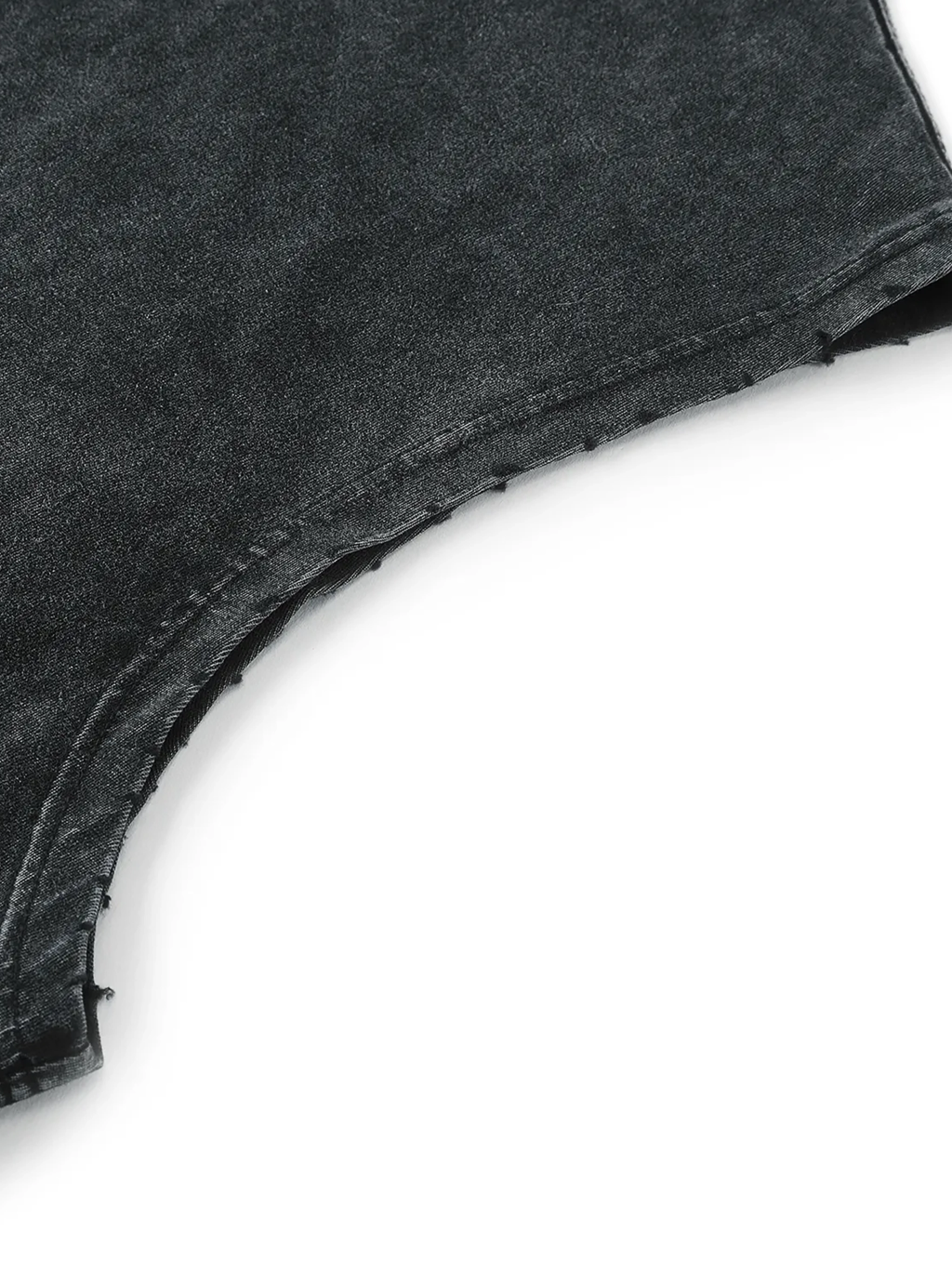 Snow Washed Frayed Tank Top