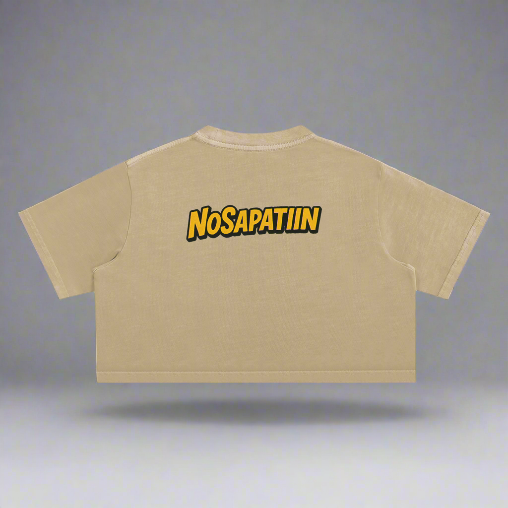 Snow Washed Crop Top - Release Your Power