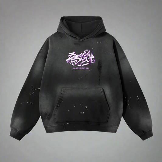 Vintage Wash Frayed Fleece - Respect to be Respected.