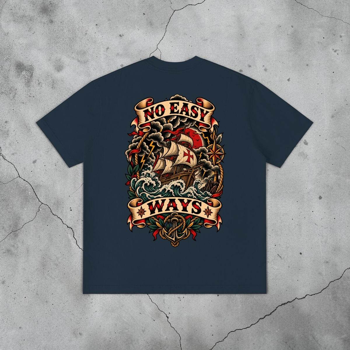 No Easy Ways - Vintage Distressed Tee