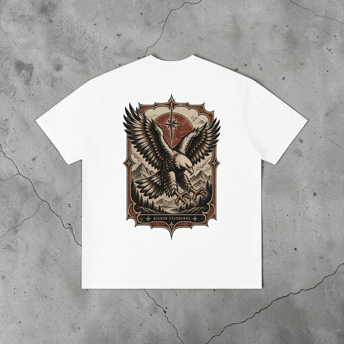 Higher Standards — Vintage Distressed Tee