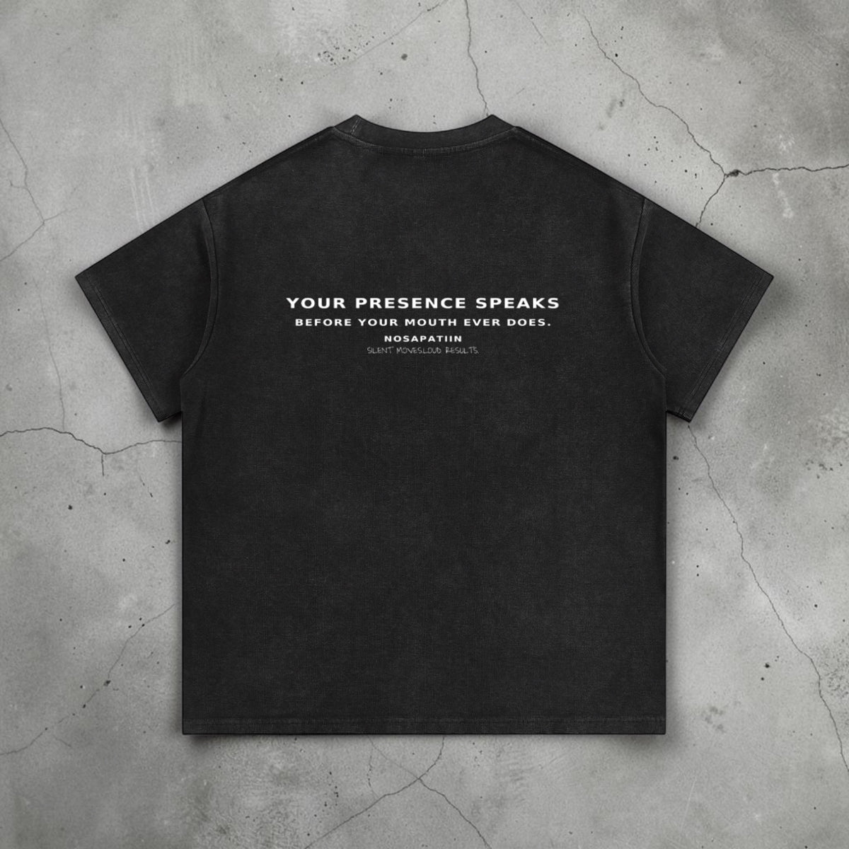 NS PRESENCE TEE - MINERAL WASH