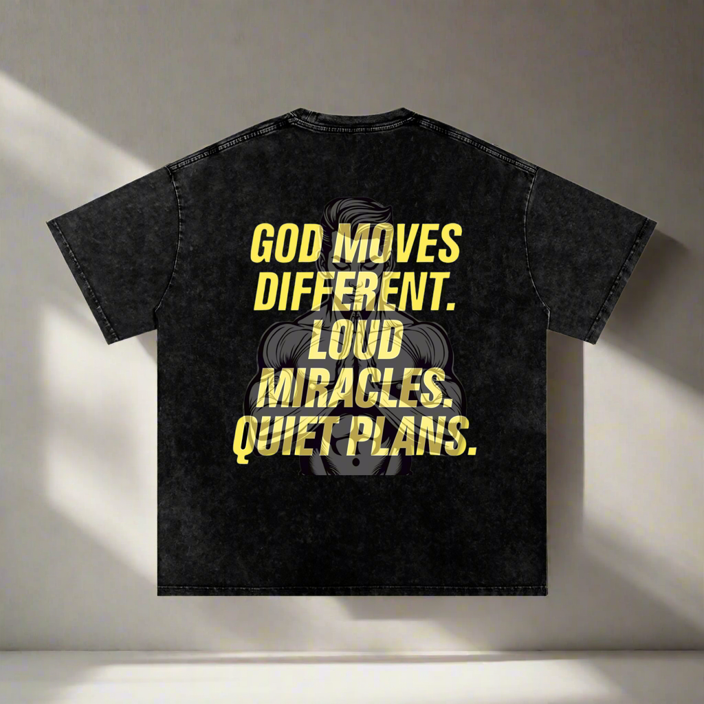 Acid Wash Oversized T-Shirt - God Plans
