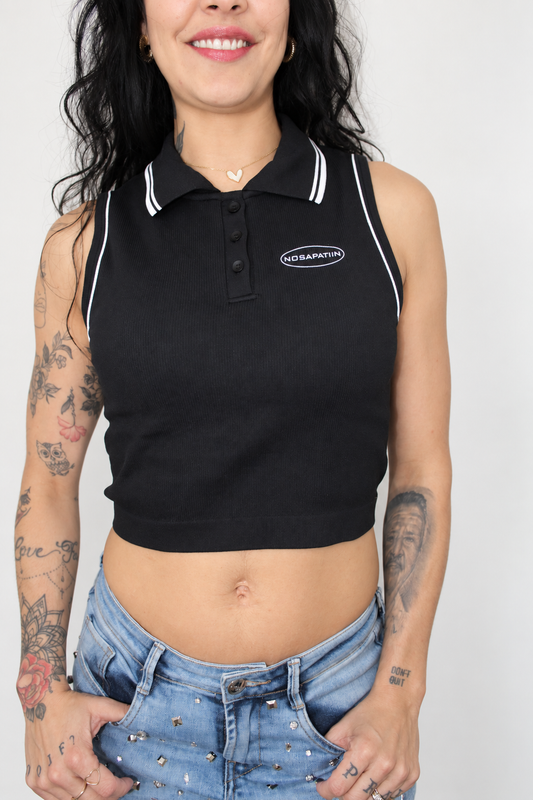 NS Women’s Ribbed Polo Tank
