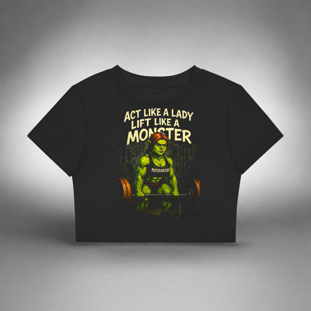 Woman’s Fitted Cropped- Ladys Monster’s