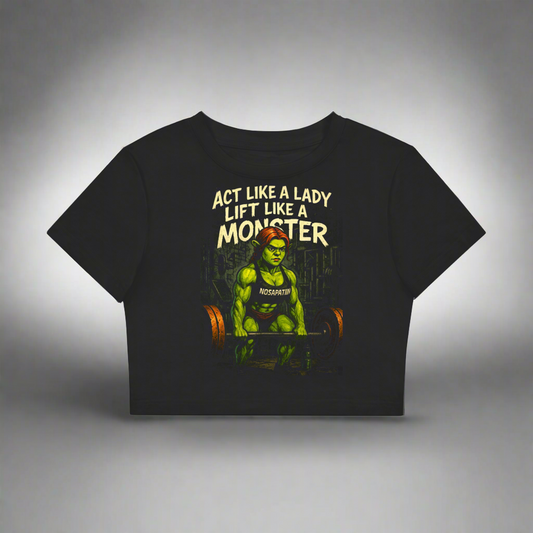 Woman’s Fitted Cropped- Ladys Monster’s