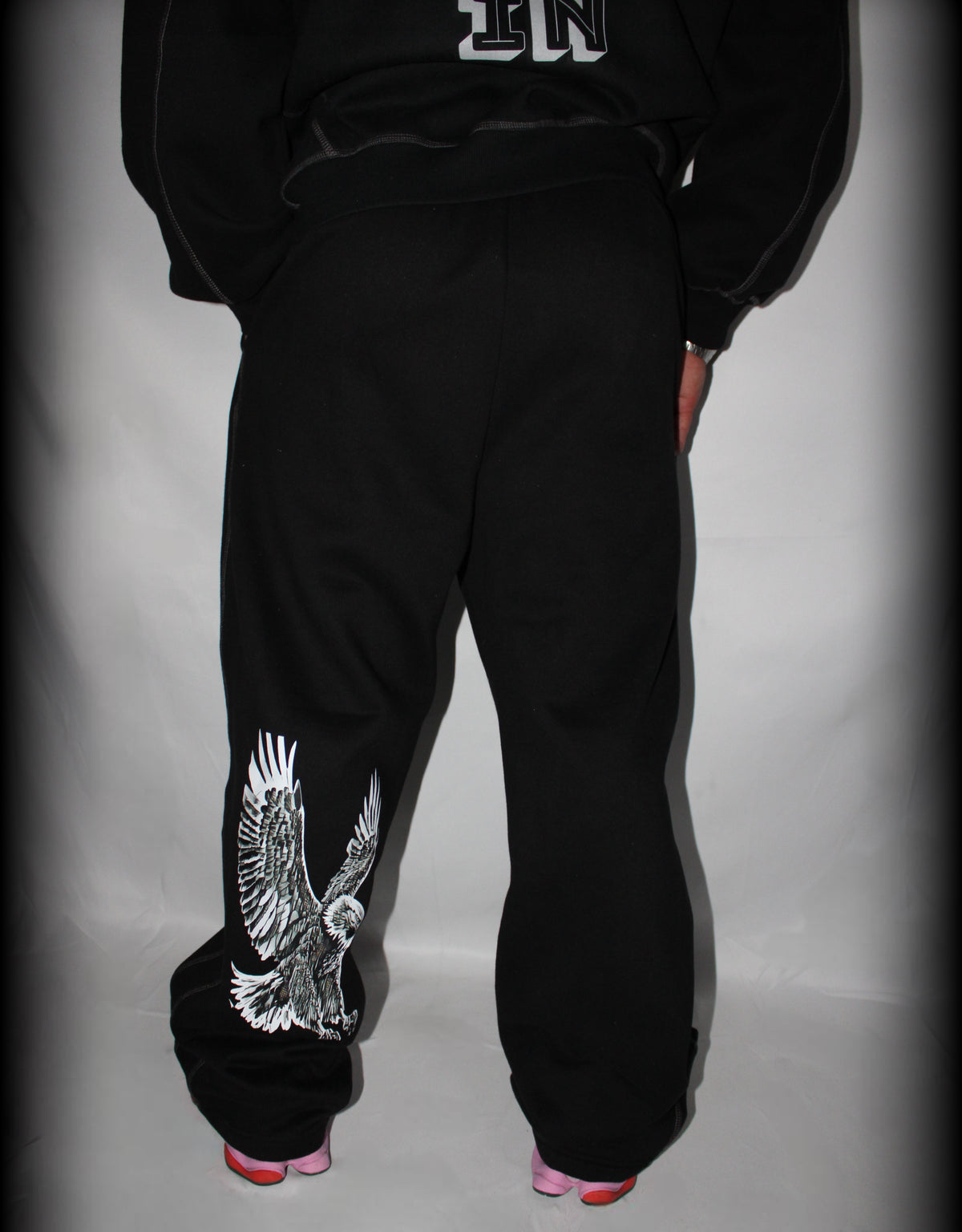 Contrast-Stitched Fleece Sweatpants