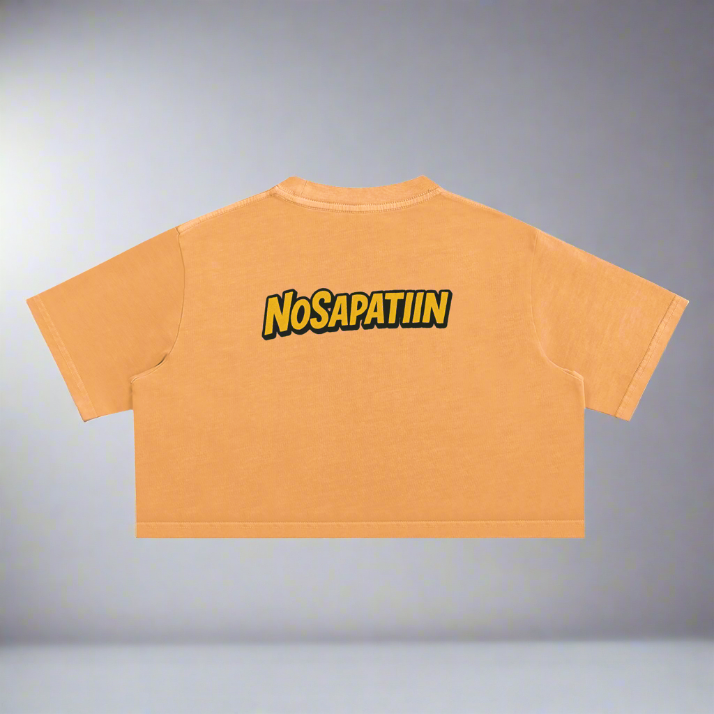 Snow Washed Crop Top - Release Your Power