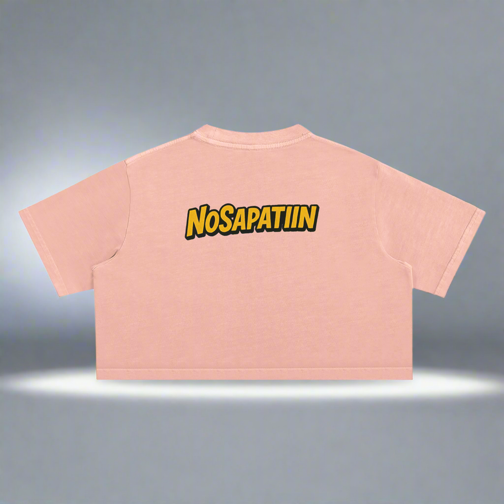 Snow Washed Crop Top - Release Your Power