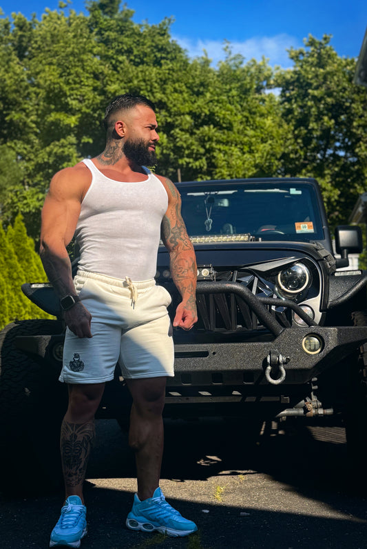 Athletic Shorts Cream