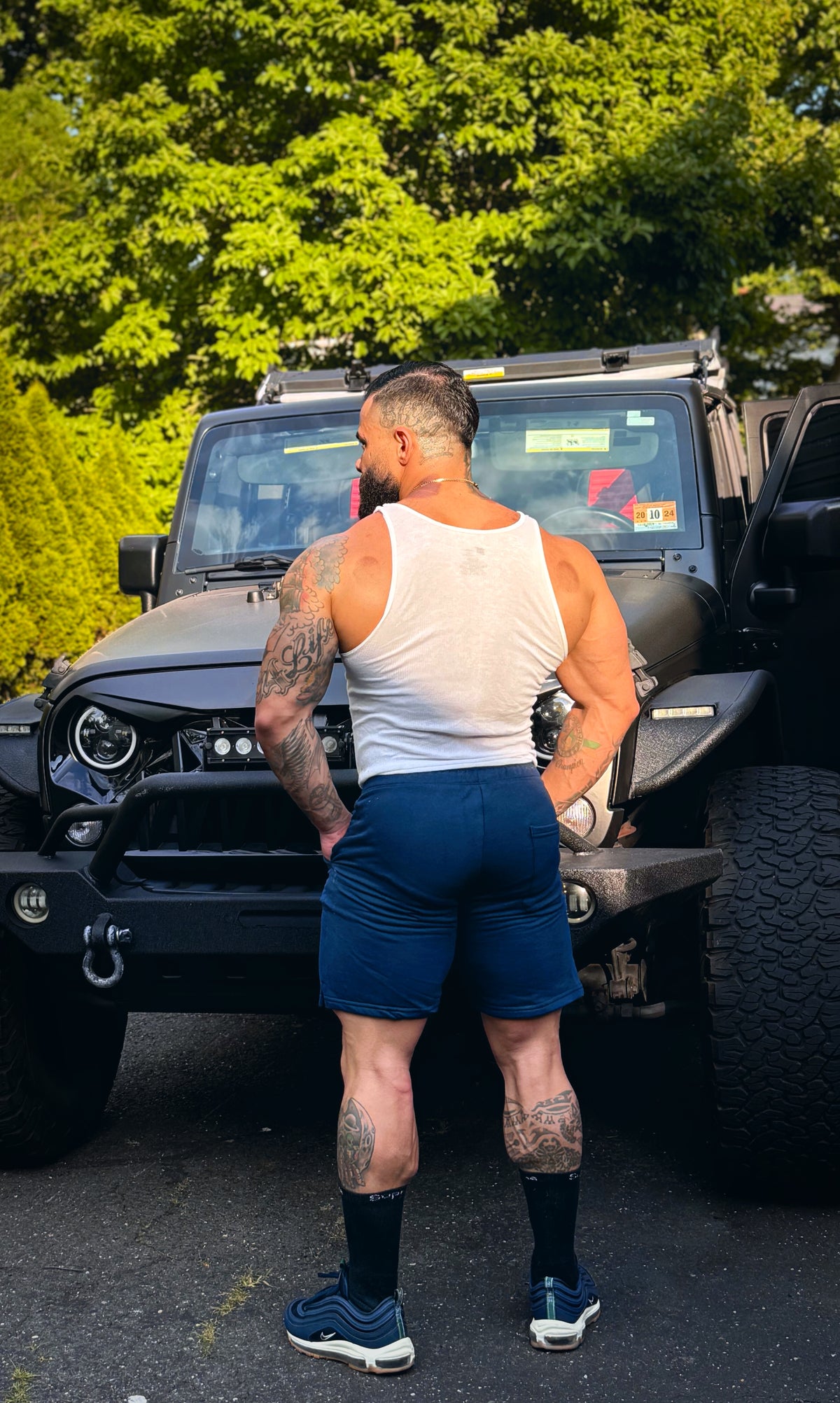 Athletic Shorts Navy Blue