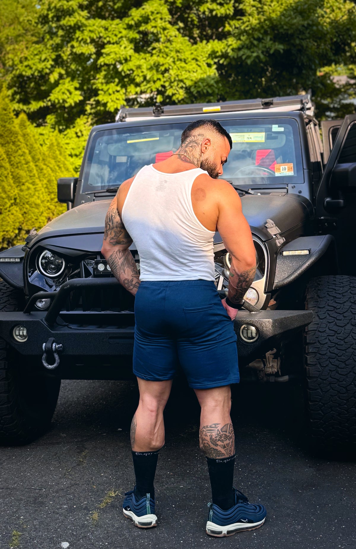 Athletic Shorts Navy Blue