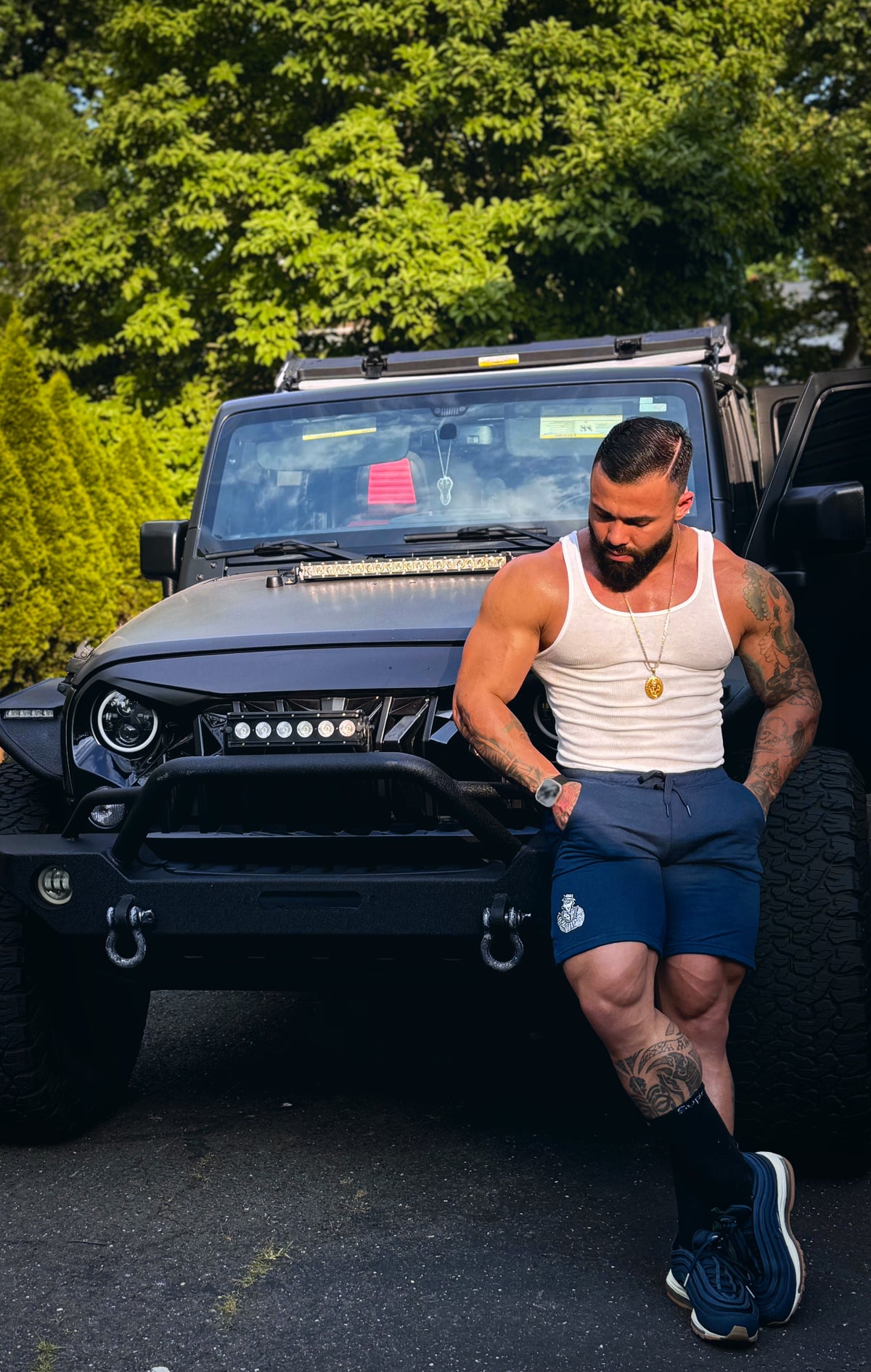Athletic Shorts Navy Blue