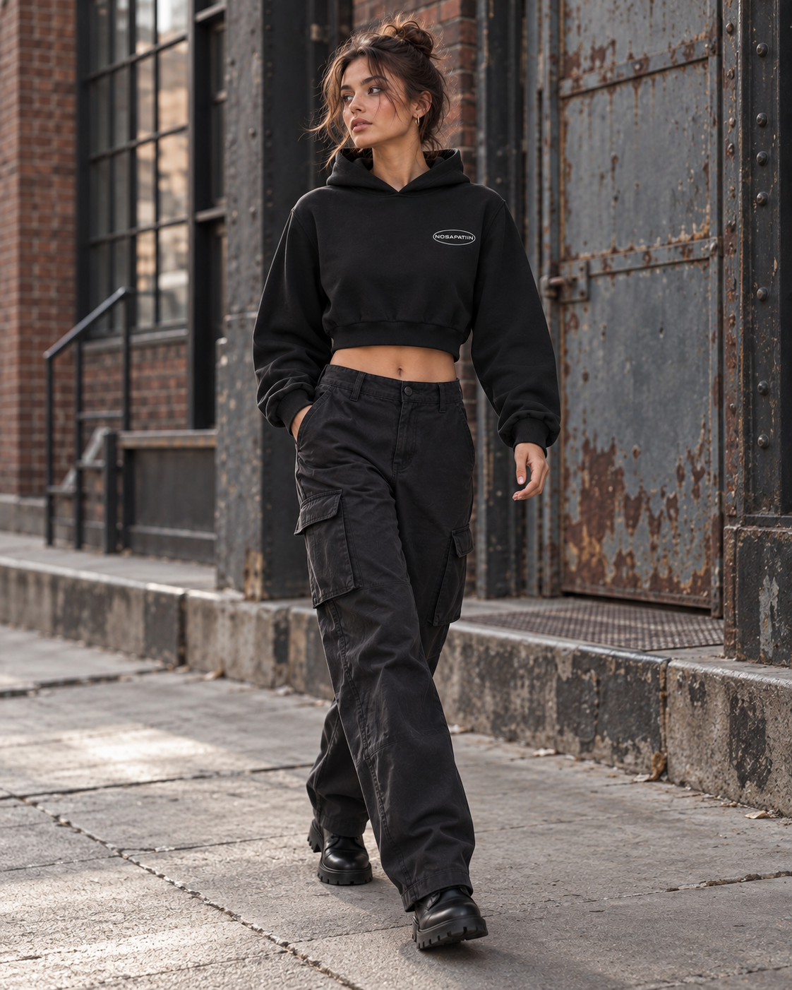 Essential Cropped Hoodie