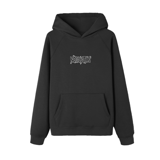 Essential Raglan Hoodie in Black