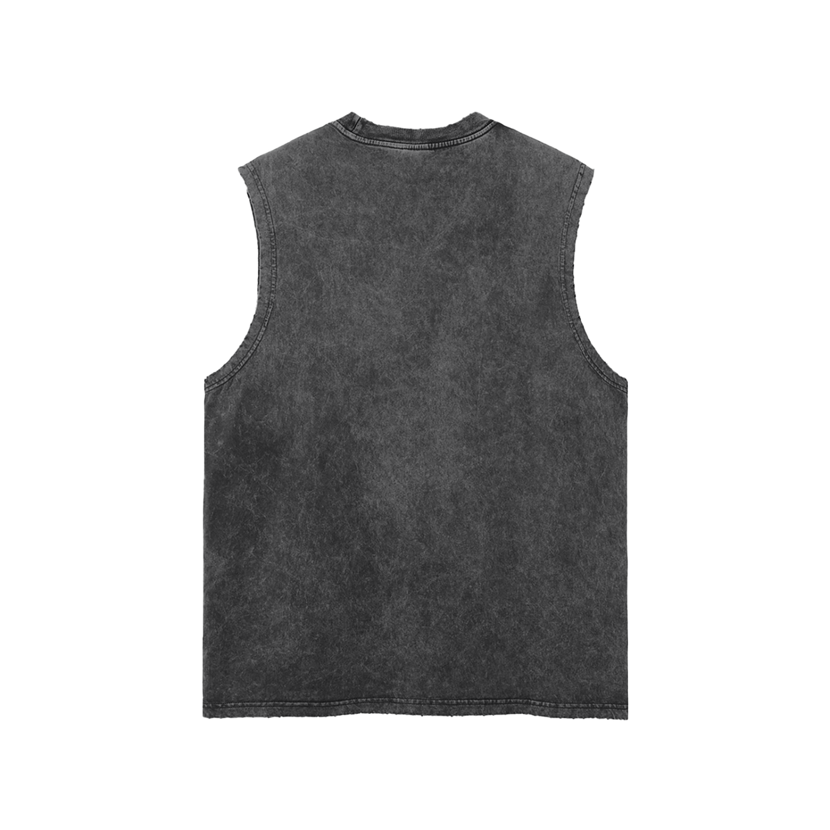 Snow Washed Frayed Tank Top
