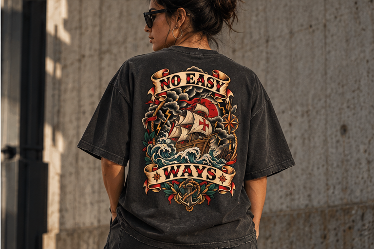 No Easy Ways - Vintage Distressed Tee
