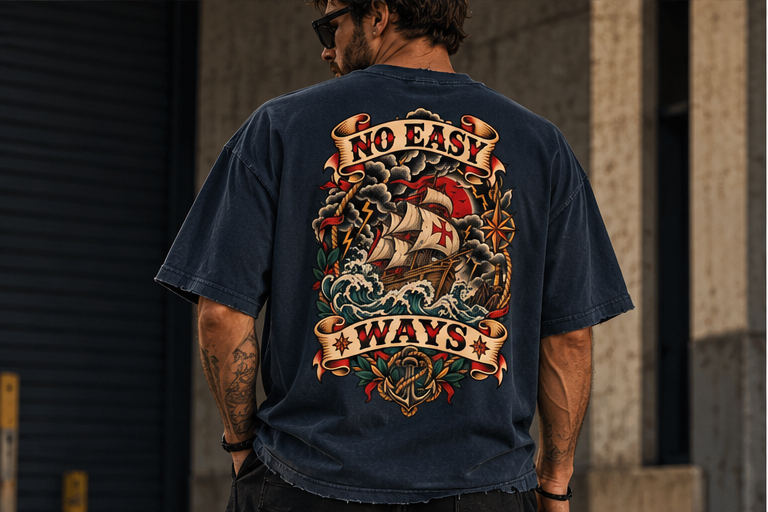 No Easy Ways - Vintage Distressed Tee