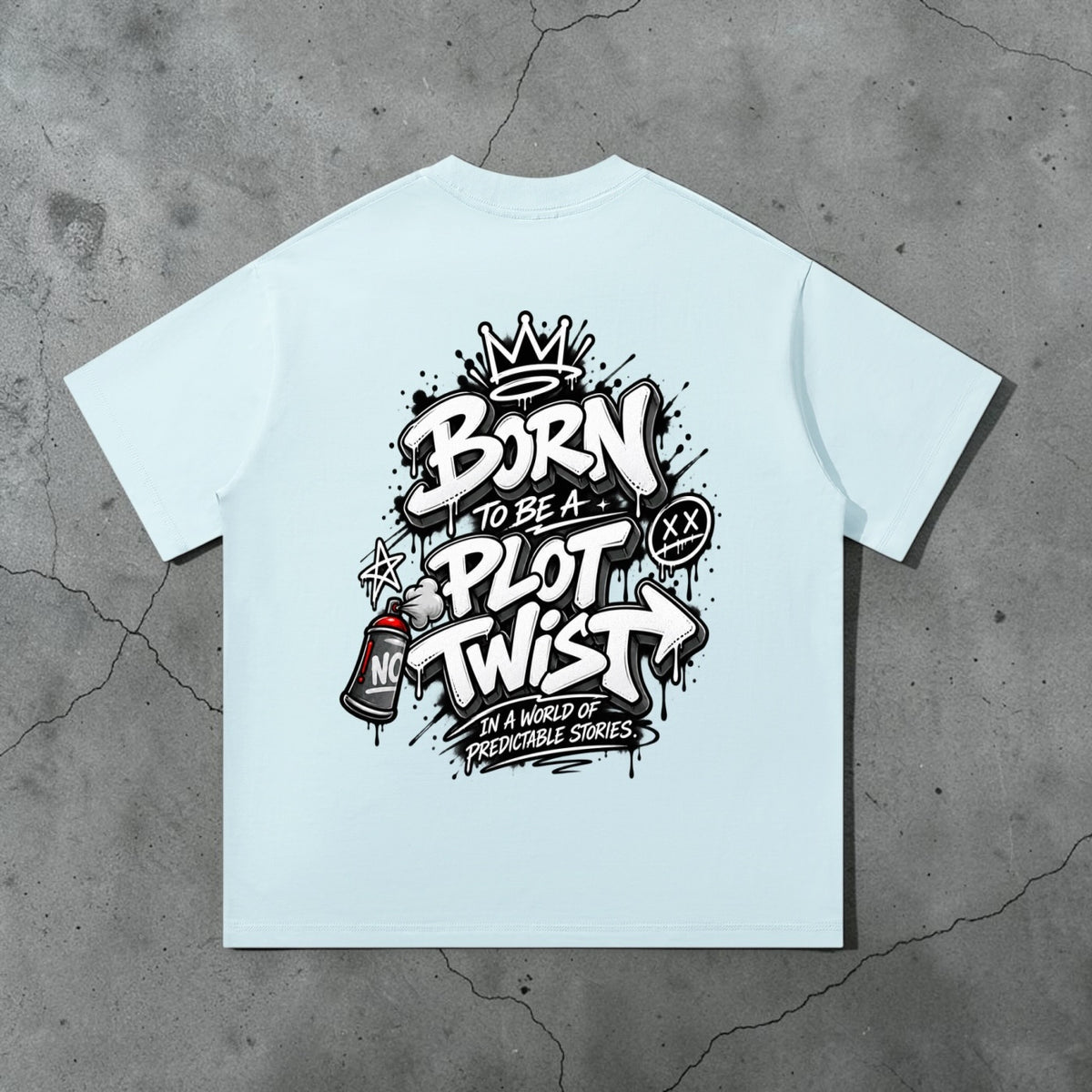 Born To Be A Plot Twist — Heavyweight Oversized Tee