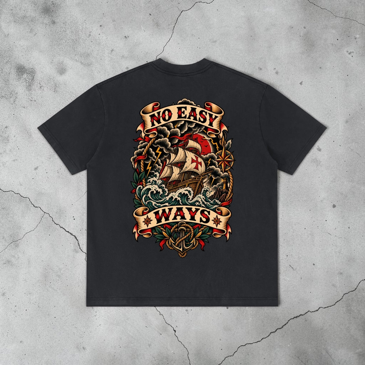 No Easy Ways - Vintage Distressed Tee